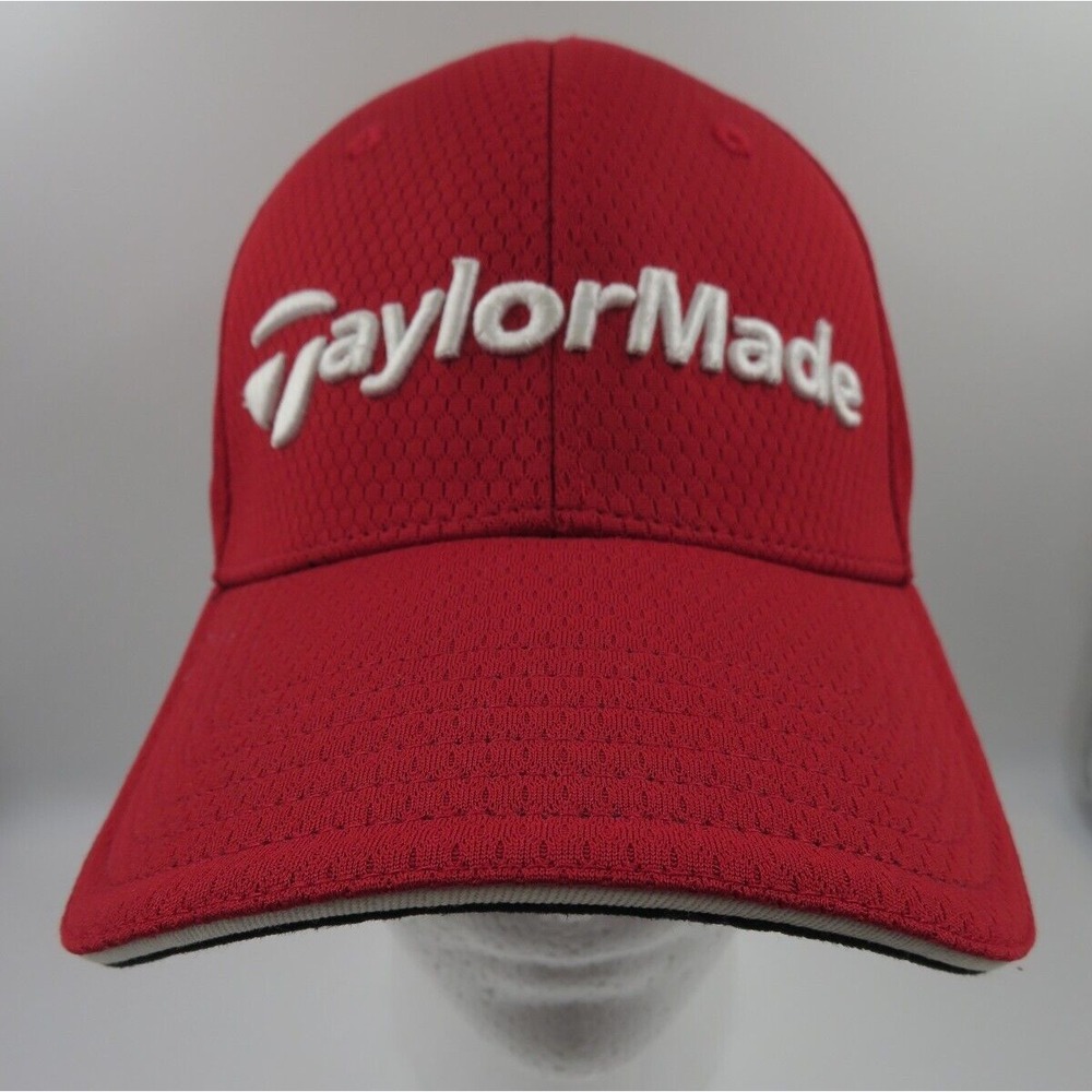 Red Adidas Taylormade RBZ R11s Penta TP Golf Fitted Mesh Hat L/XL Comfort Fit
